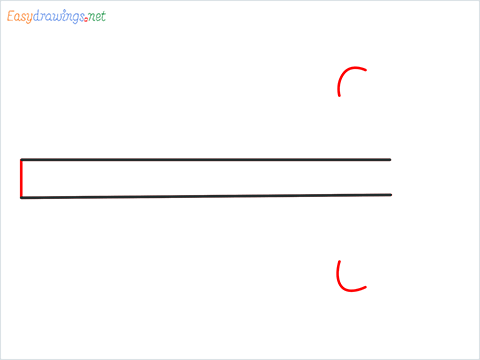How to draw Arrow shape step (3)