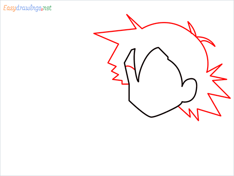 How to draw Ash and Pikachu step (2)