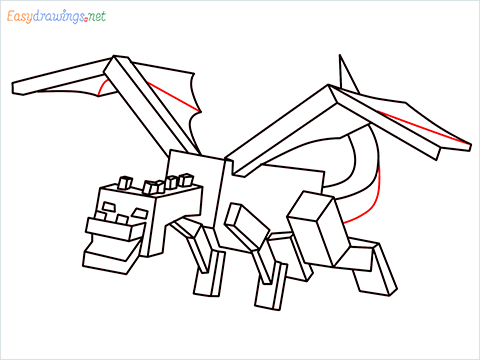 How to draw Ender Dragon step (17)