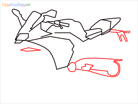 How to draw KTM bike step (6)