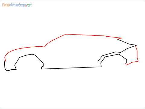 How to draw Lamborghini Urus step (3)