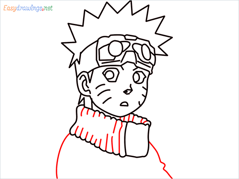 How to draw NARUTO step by step, EASY -   Naruto drawings, Naruto  drawings easy, Drawings