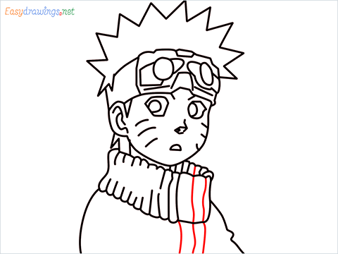 How to draw Naruto step (11)