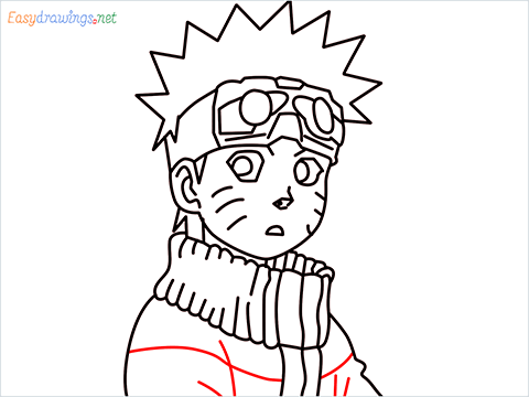 How to draw Naruto step (12)