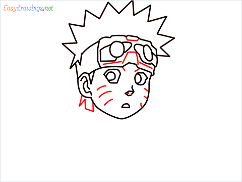 How to draw Naruto step (8)