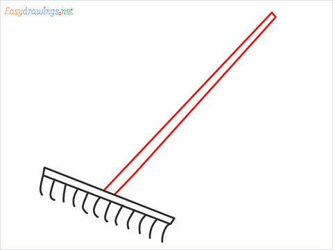 How to draw Rake step (3)