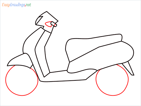How to draw Scooter step (7)