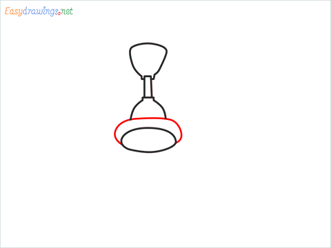 How to draw a Ceiling fan step (5)