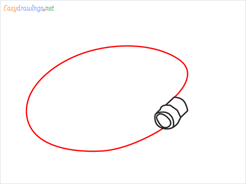How to draw a Garden hose step (4)