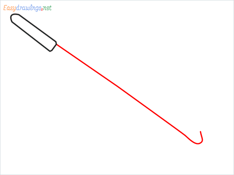 How to draw a Hockey Stick step (3)