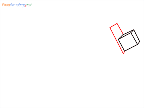 How to draw a Minecraft Dog step (3)