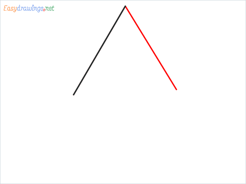 How to draw a Rhombus shape step (2)