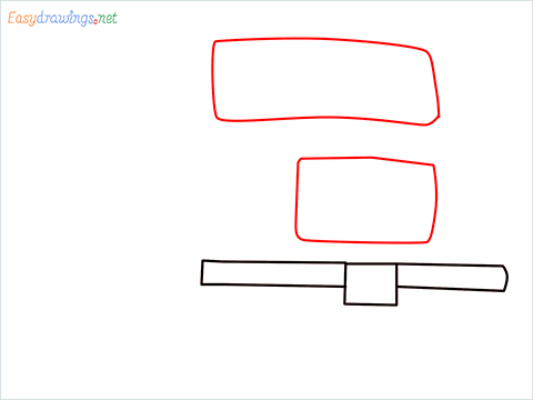 How to draw a Tipper lorry step (2)