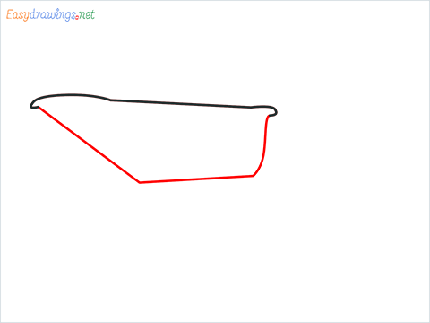 How to draw a Wheelbarrow step (2)