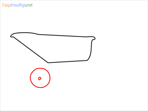 How to draw a Wheelbarrow step (3)