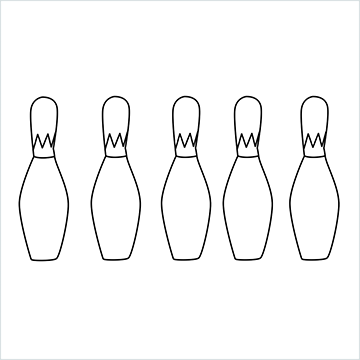 Bowling Bottles drawing