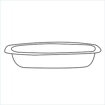 Casserole Dish drawing