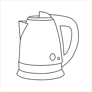 Electric kettle drawing