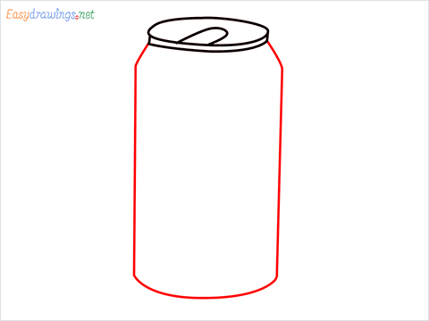 How to draw Coca Cola step (3)