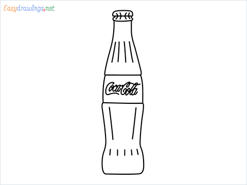 How to draw a Bottle step by step for beginners