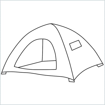 How To Draw A Tent Step by Step - [6 Easy Phase]