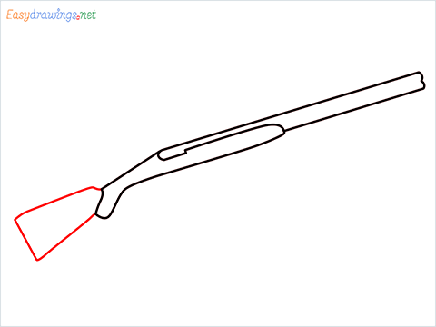 how to draw shotgun step (3)