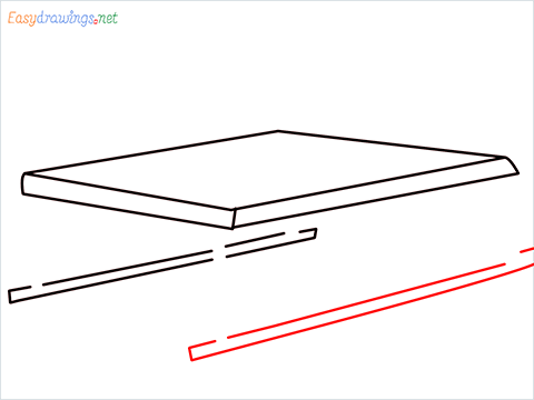 how to draw a coffee table Step (5)
