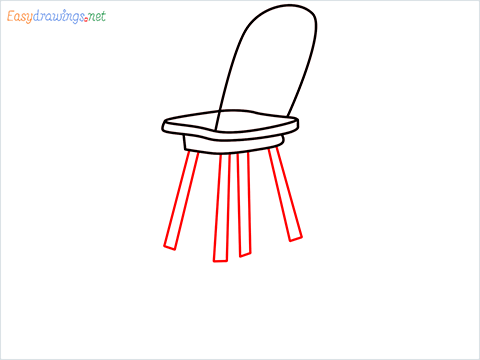 how to draw a end Table Step (4)