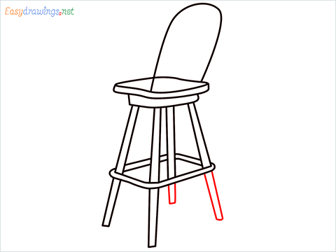 how to draw a end Table Step (7)