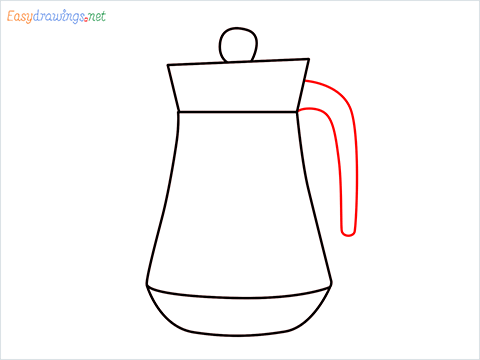 how to draw a jug Step (6)