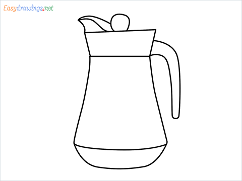 how to draw a jug Step by Step for Beginners