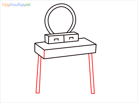 how to draw a mirror Step (7)