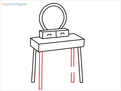 how to draw a mirror Step (8)