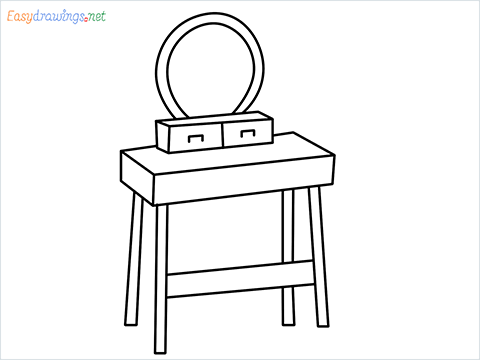 how to draw a mirror Step by Step for Beginners