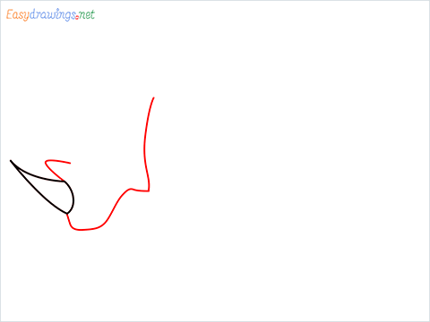 how to draw a rhino Step (2)