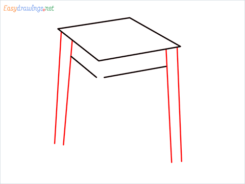 how to draw a stool Step (3)