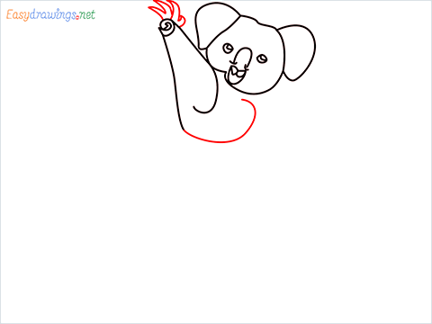 how to draw an Koala Step (6)