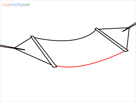 how to draw hammock Step (5)