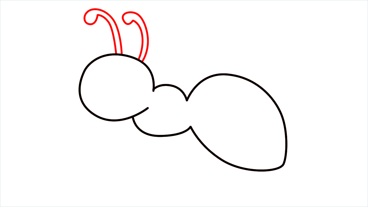 How to draw Ant Emoji step (4)