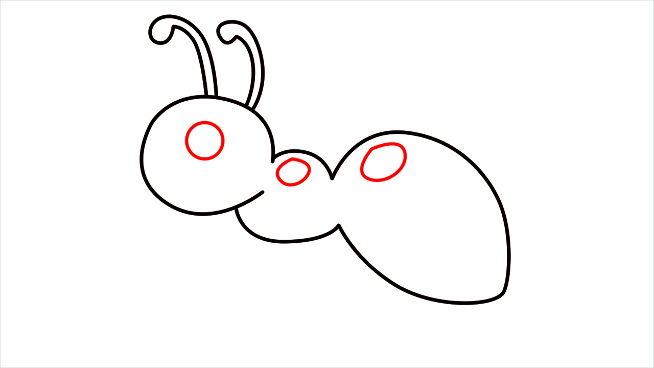 How to draw Ant Emoji step (5)