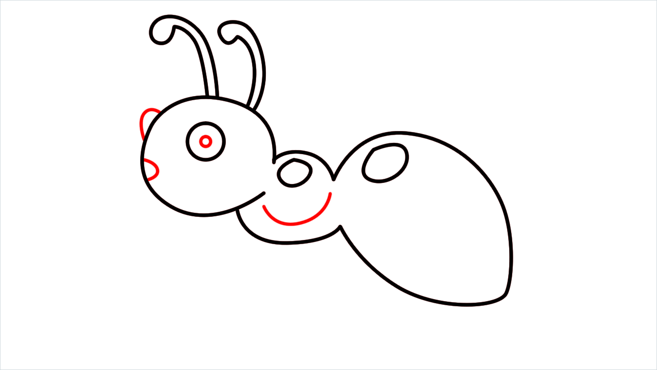 How to draw Ant Emoji step (6)