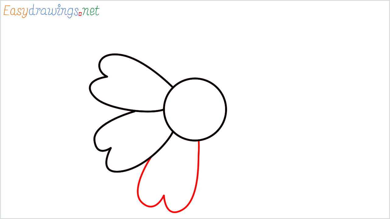 How to draw Blossom Emoji step (4)