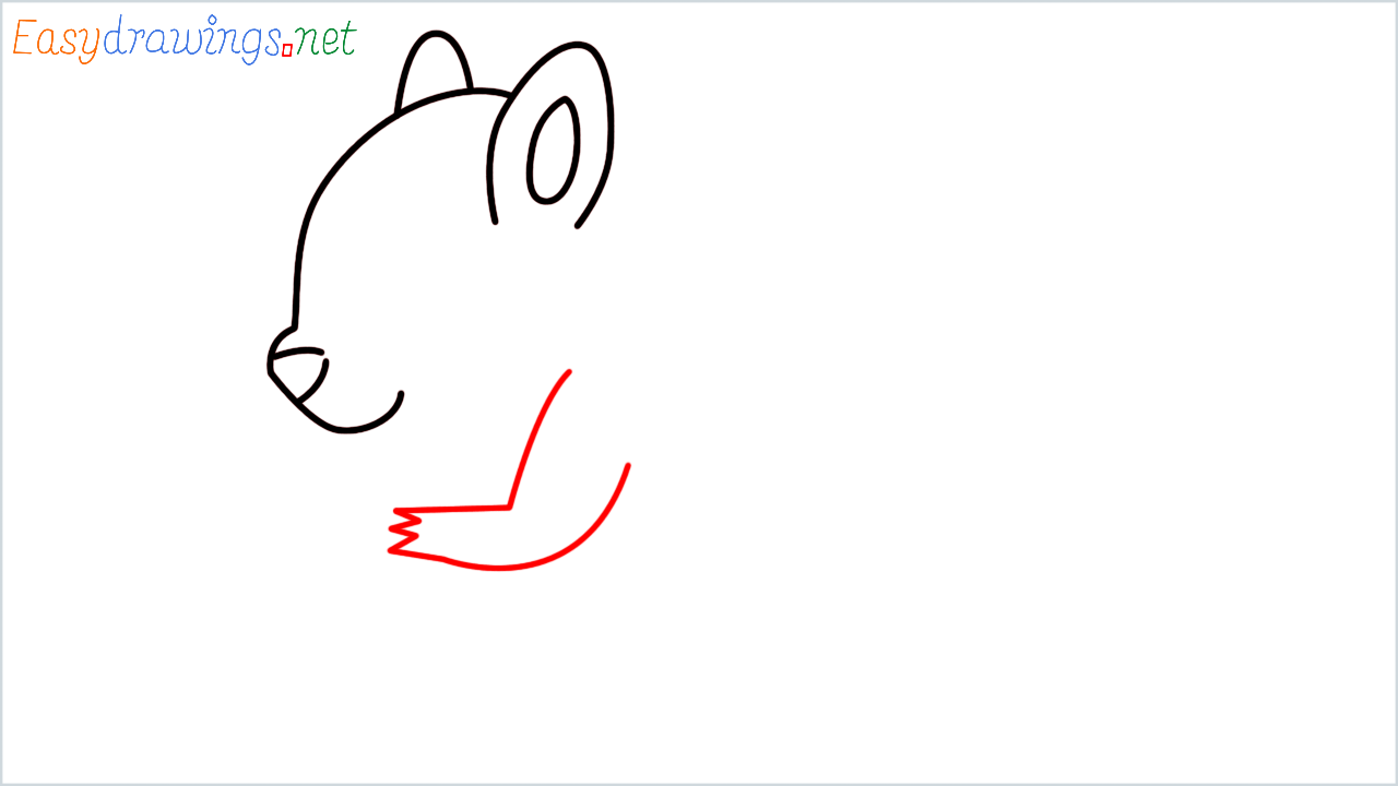 How to draw Chipmunk Emoji step (4)