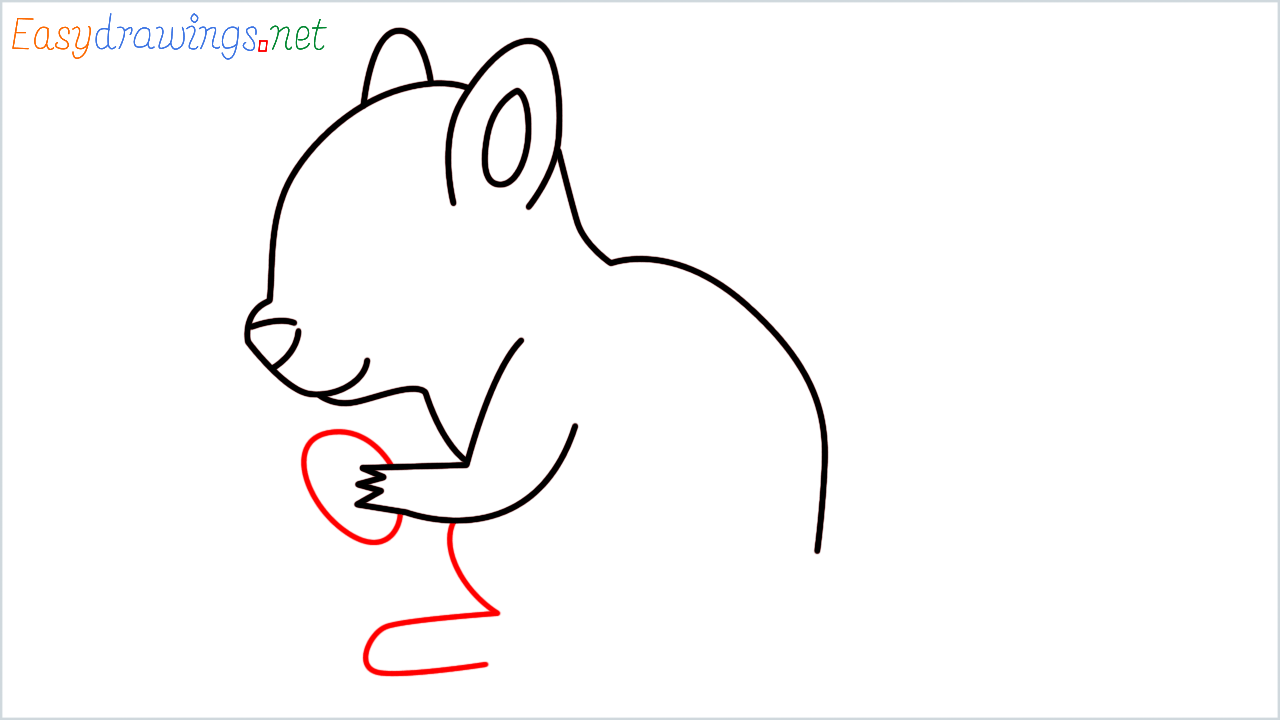 How to draw Chipmunk Emoji step (6)