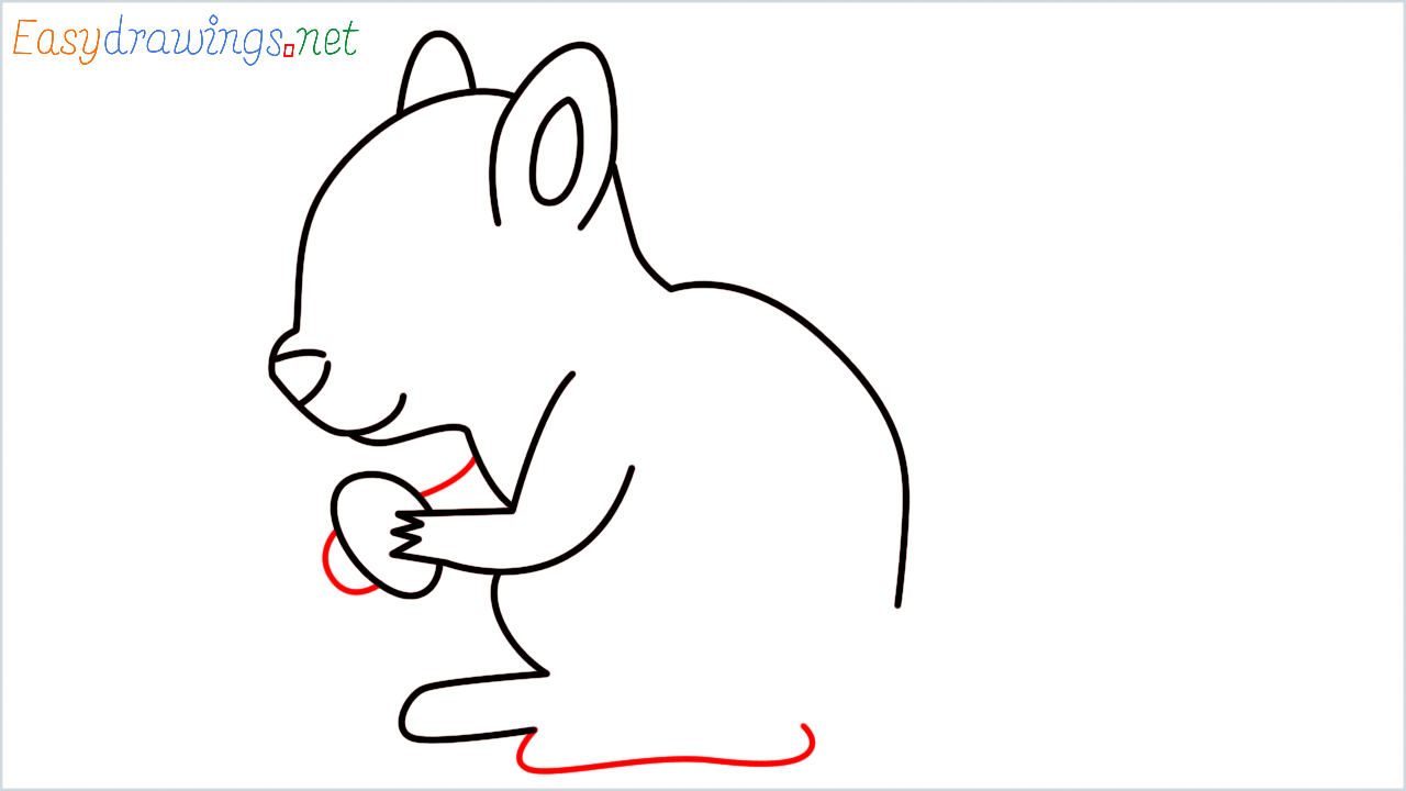 How to draw Chipmunk Emoji step (7)