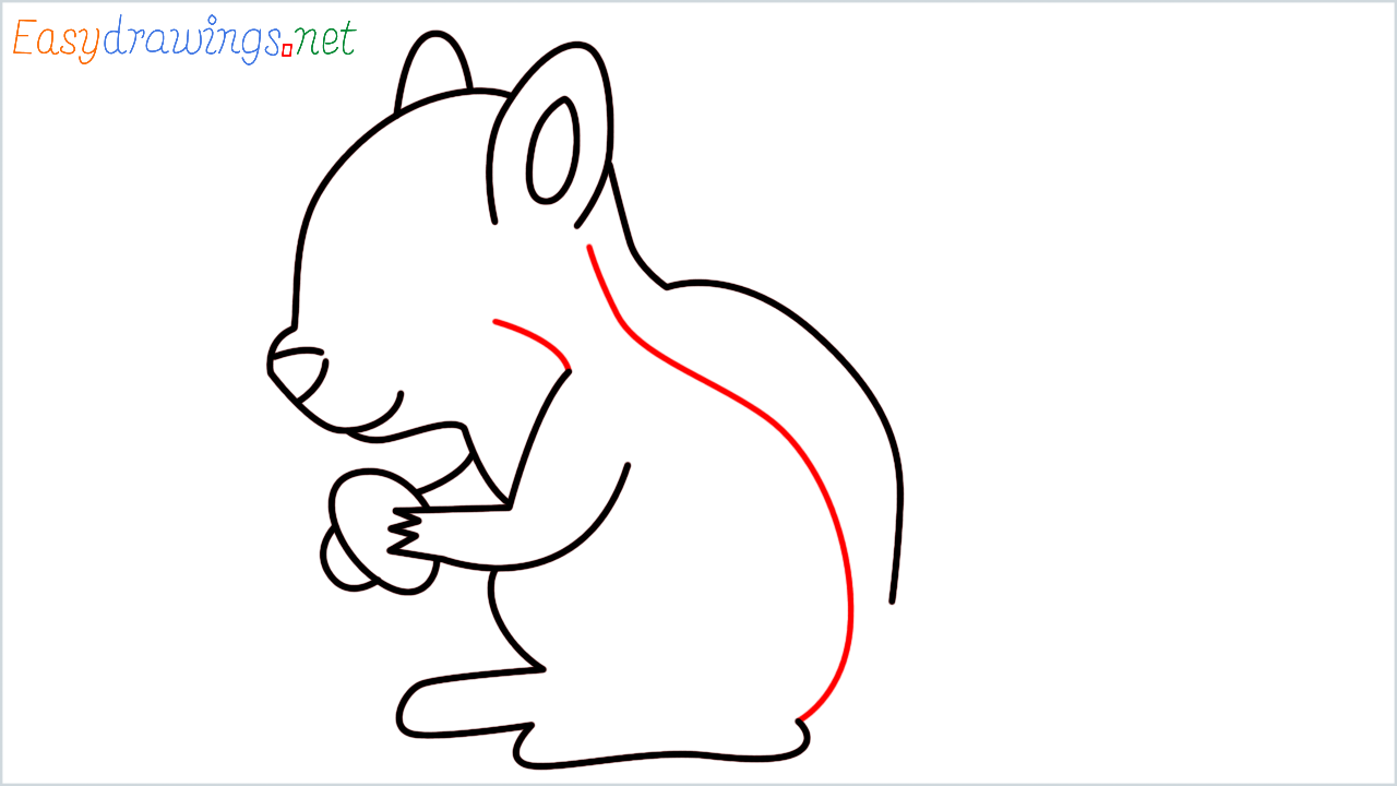 How to draw Chipmunk Emoji step (8)