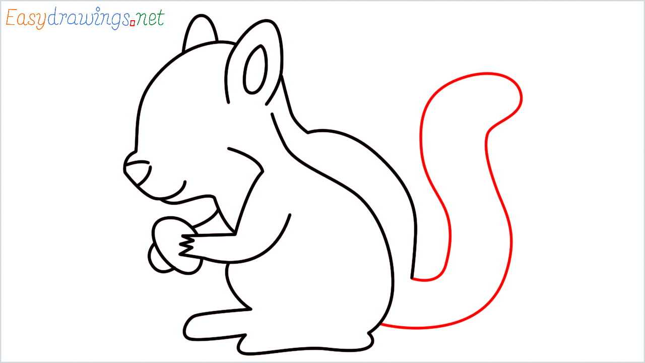 How to draw Chipmunk Emoji step (9)