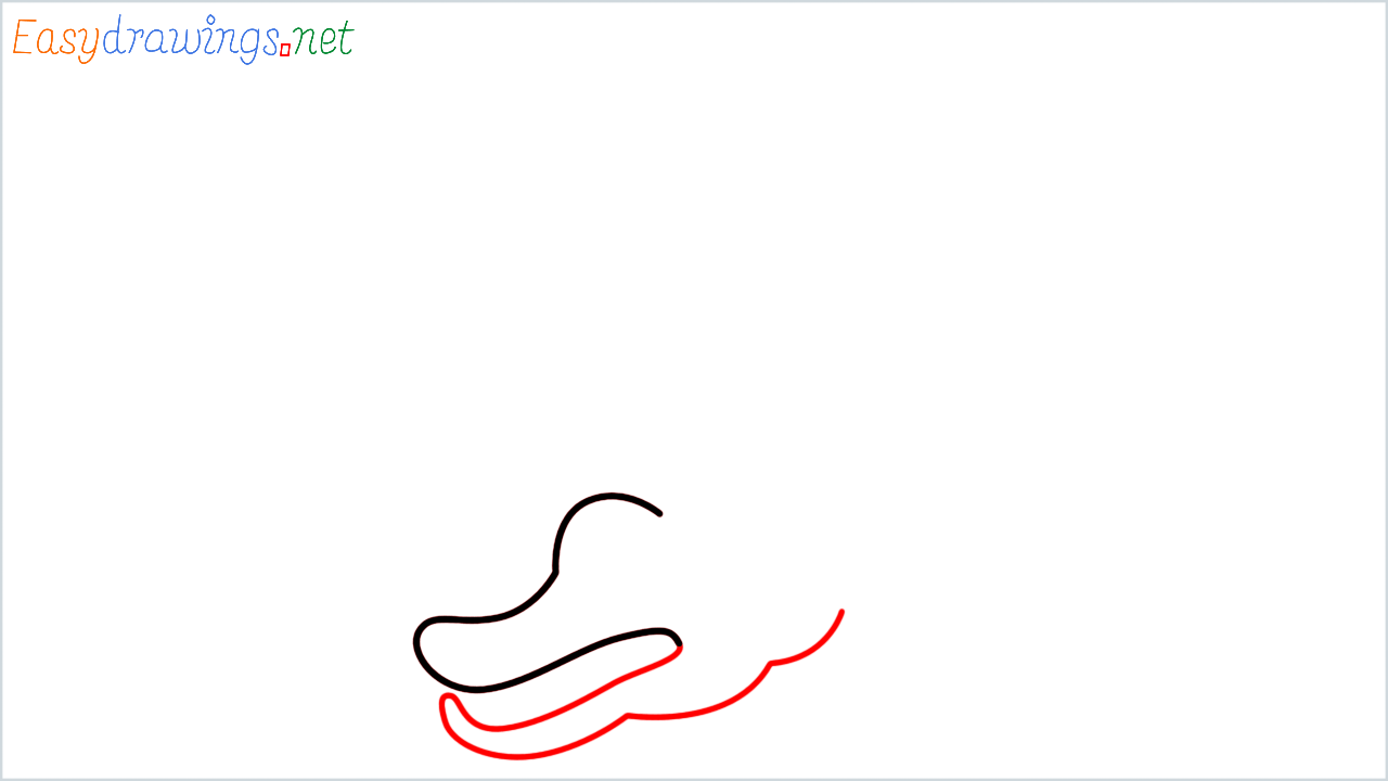 How to draw Crocodile Emoji step (2)