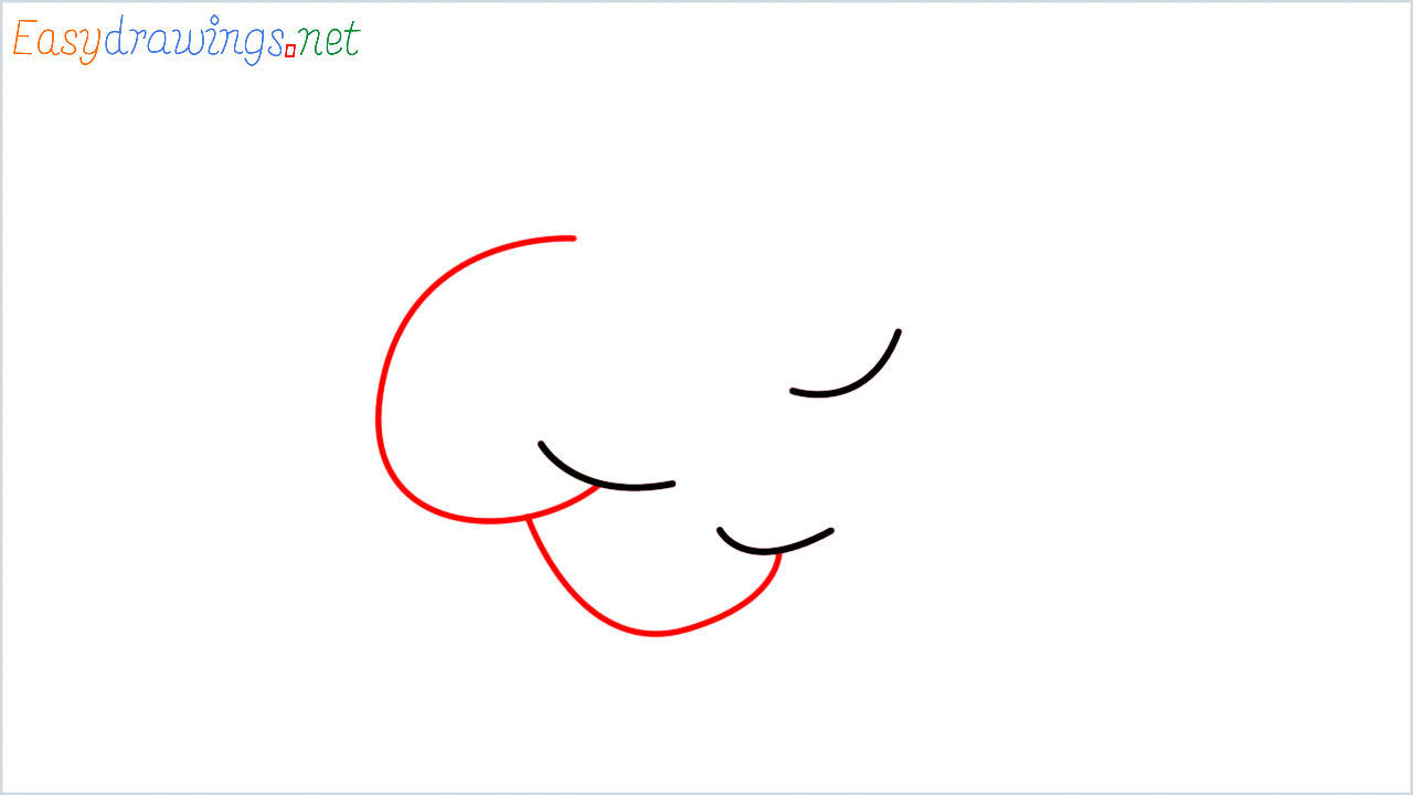 How to draw Deciduous tree Emoji step (2)