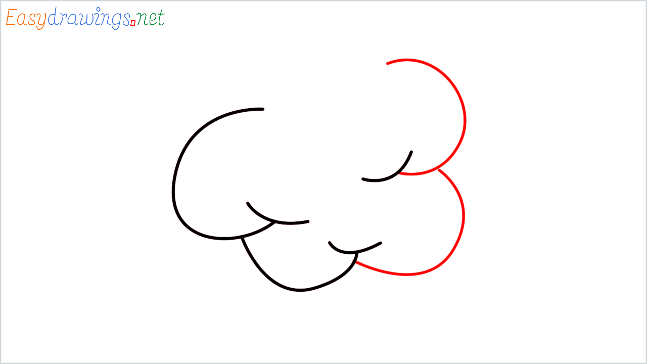 How to draw Deciduous tree Emoji step (3)